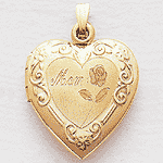 31856MomGoldHeart14K